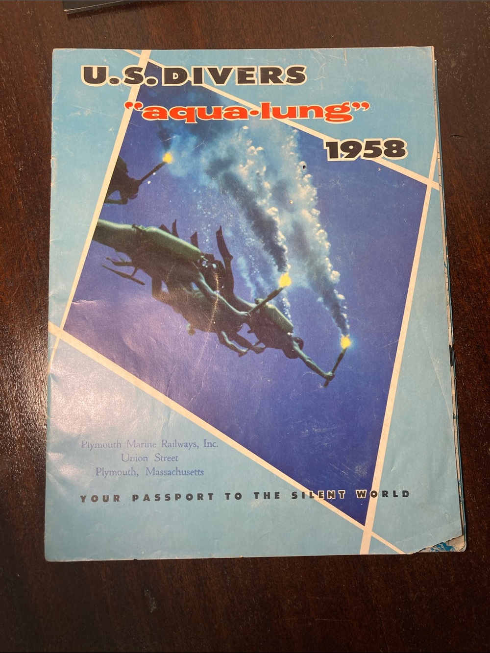 Aqua-Lung 1958 Vintage Diving Catalog - Blue